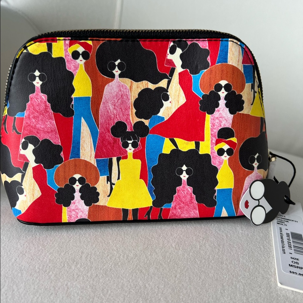 Alice+Olivia multi color makeup bag